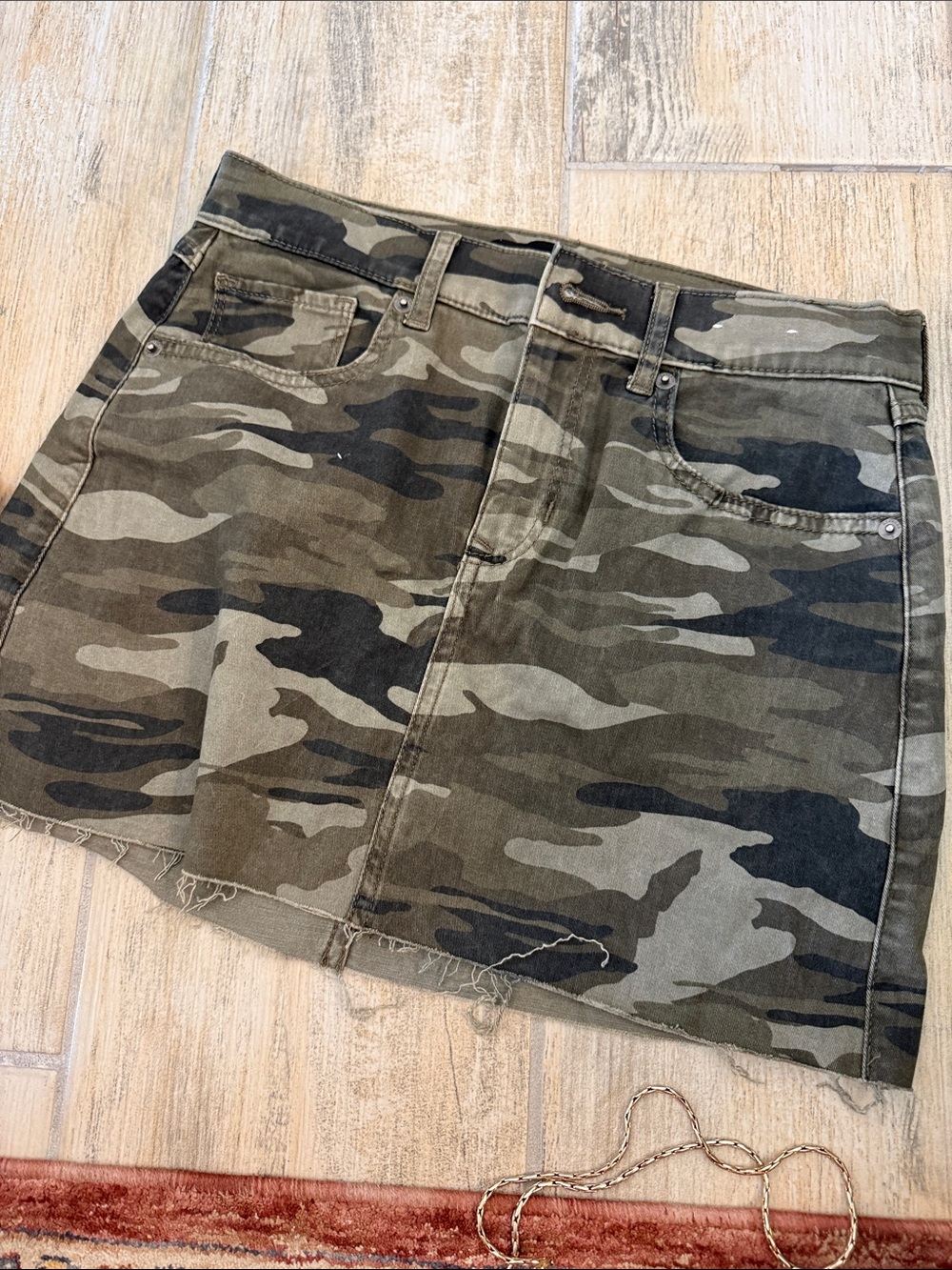 Express Women Camo Mini Skirt Size 0